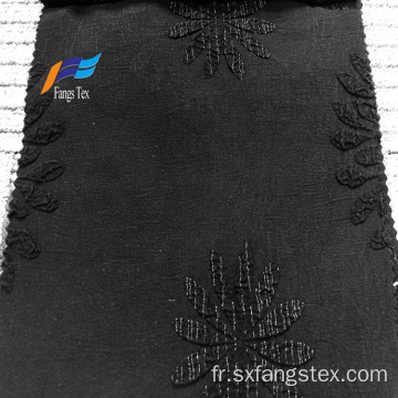 Tissu Abaya noir formel 100% polyester Fukuro Jacquard